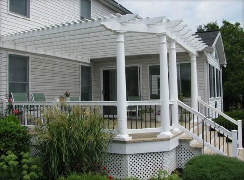 Vinyl decking and pergolas deck